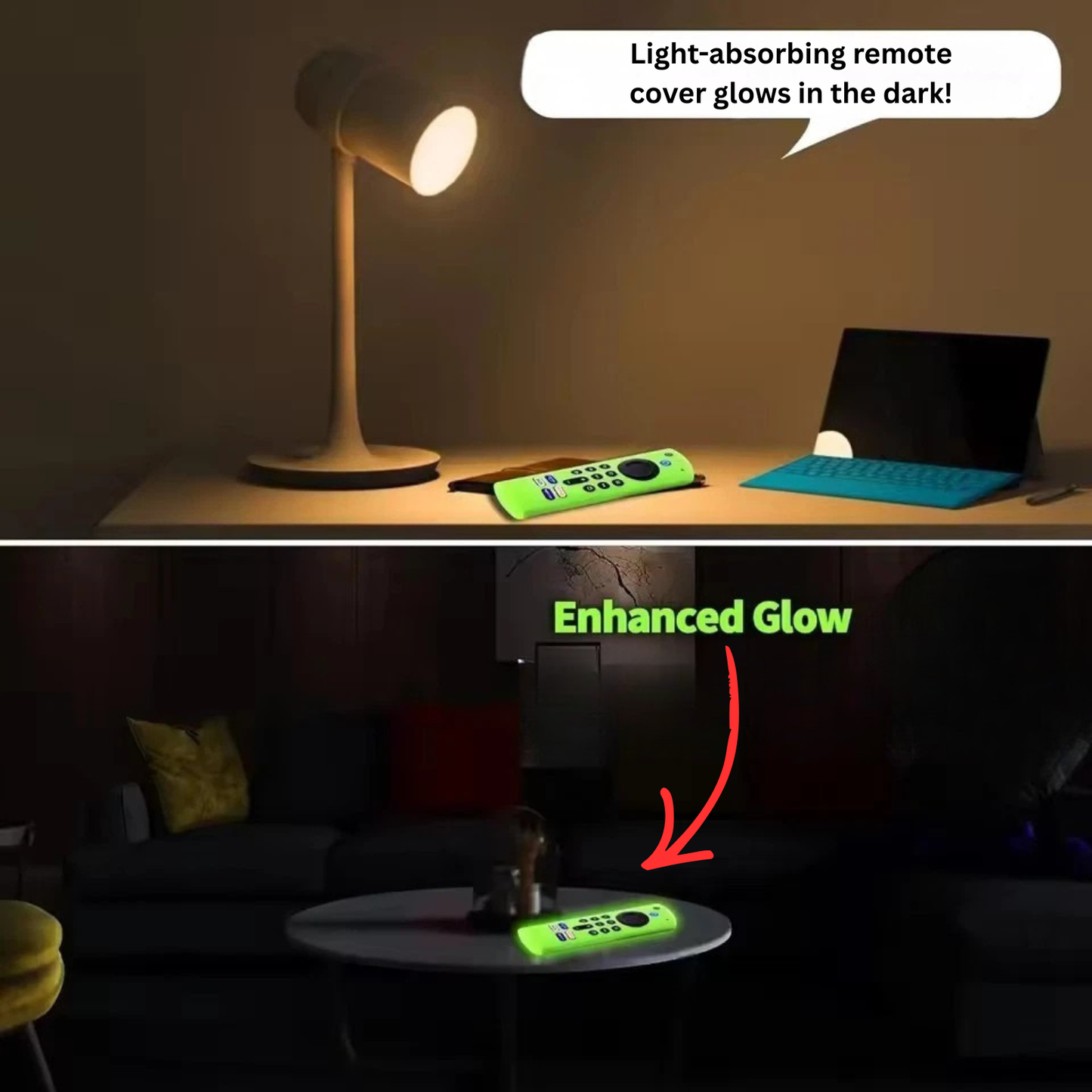 Glow in the Dark Remote Cover for Amazon Fire TV Stick