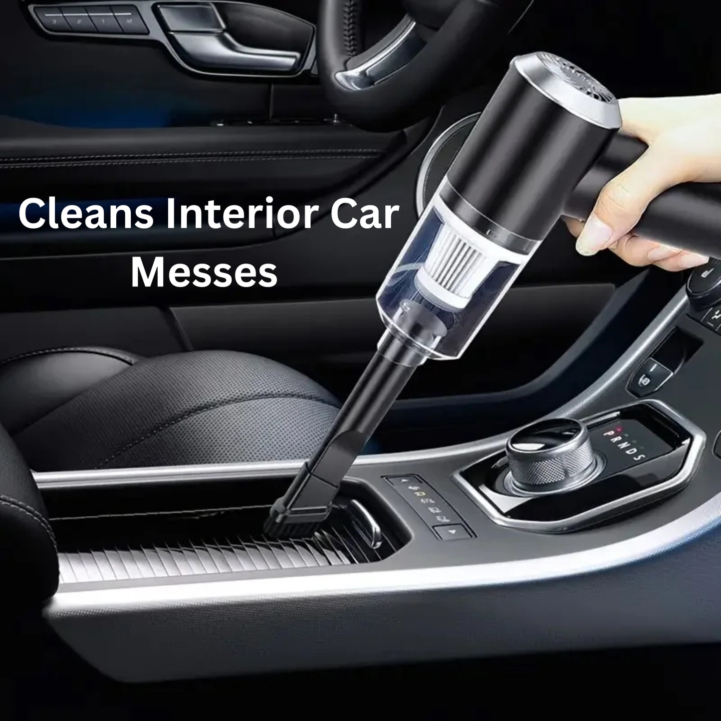 Handheld Car Vacuum – 9000Pa Suction, Cordless, USB-C