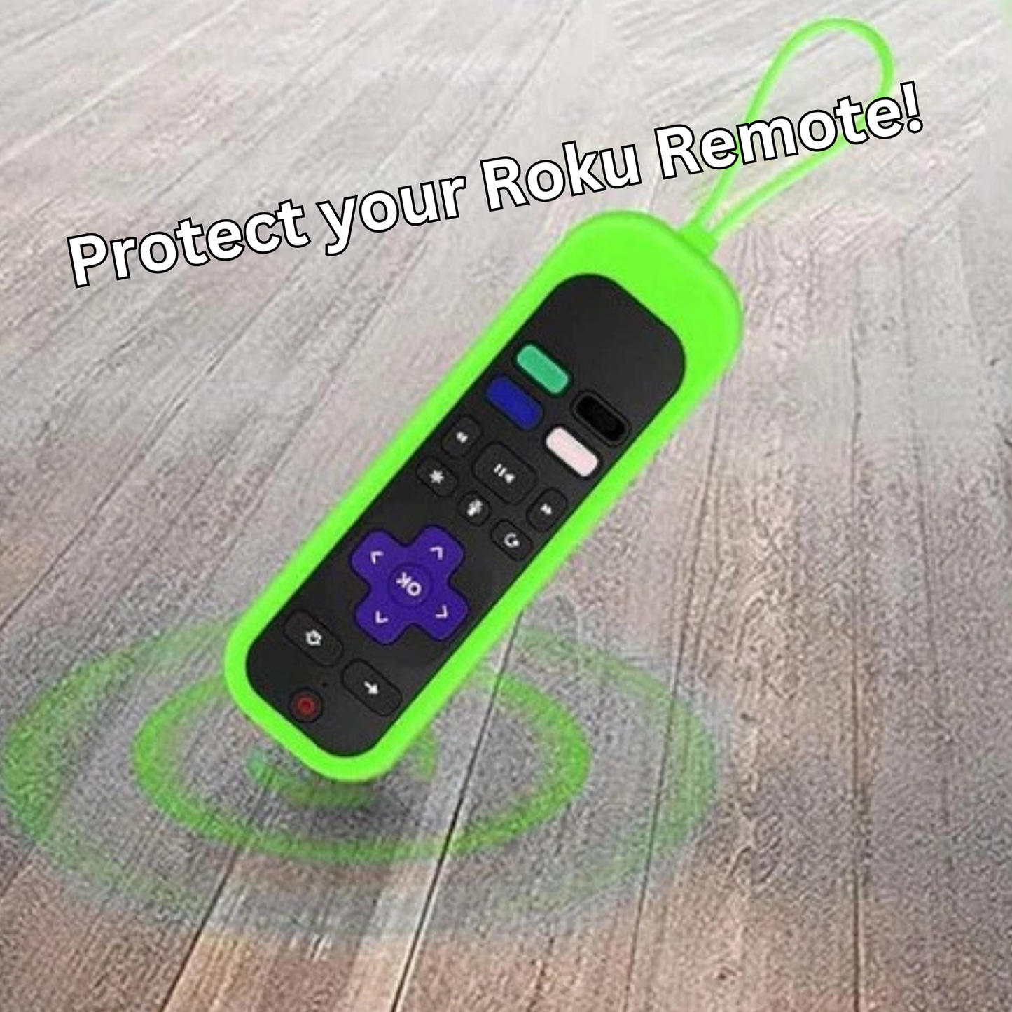 Glow in the Dark Roku TV Remote Cover – Fits RC280